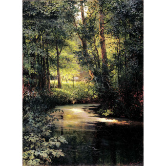 РЕПРОДУКЦИИ НА КАРТИНИ Горски поток през пролетта (1890)